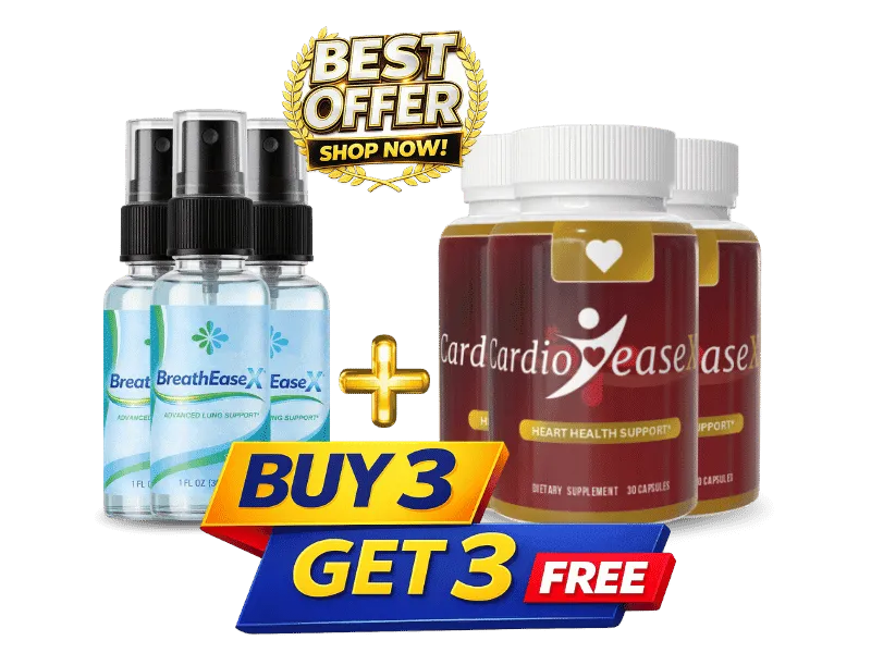 BreathEaseX & CardioEaseX 6 Bottles